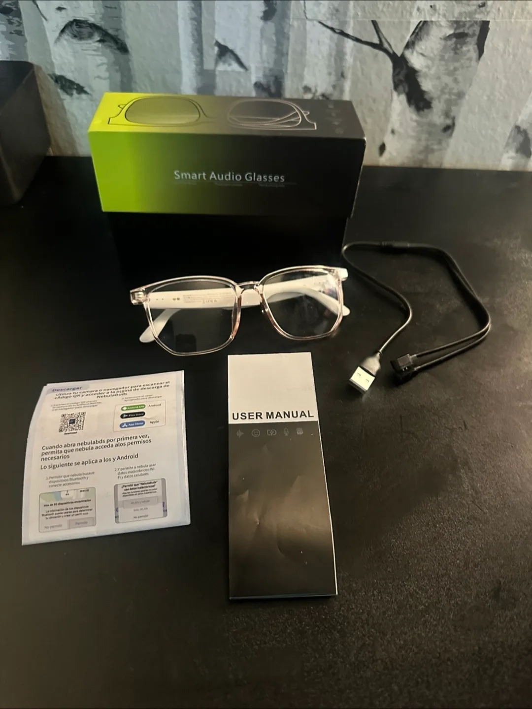 Smart Audio language translation Glasses image indicator(4)