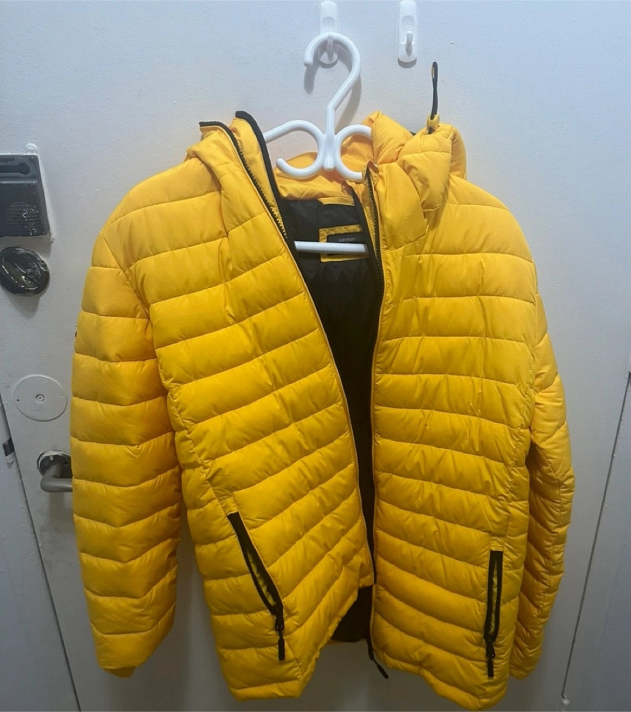 SUPERDRY Yellow Puffer Jacket