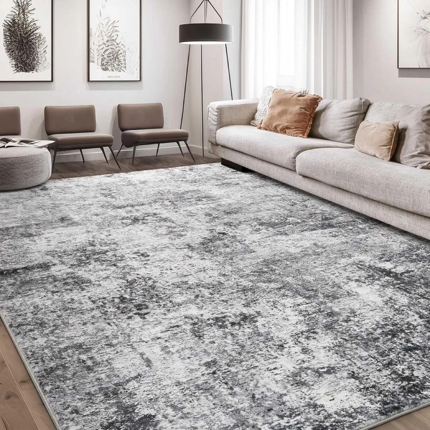 Brand New Grey Area Rug thumbnail