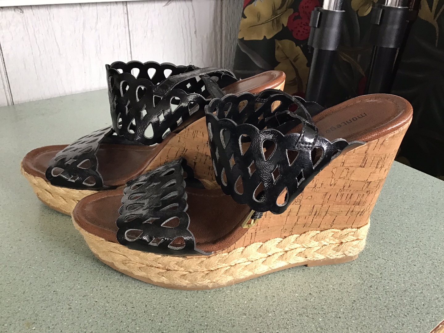 Womens Wedge Sandals - Size 9