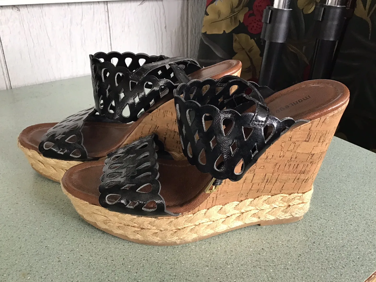 Womens Wedge Sandals - Size 9 thumbnail