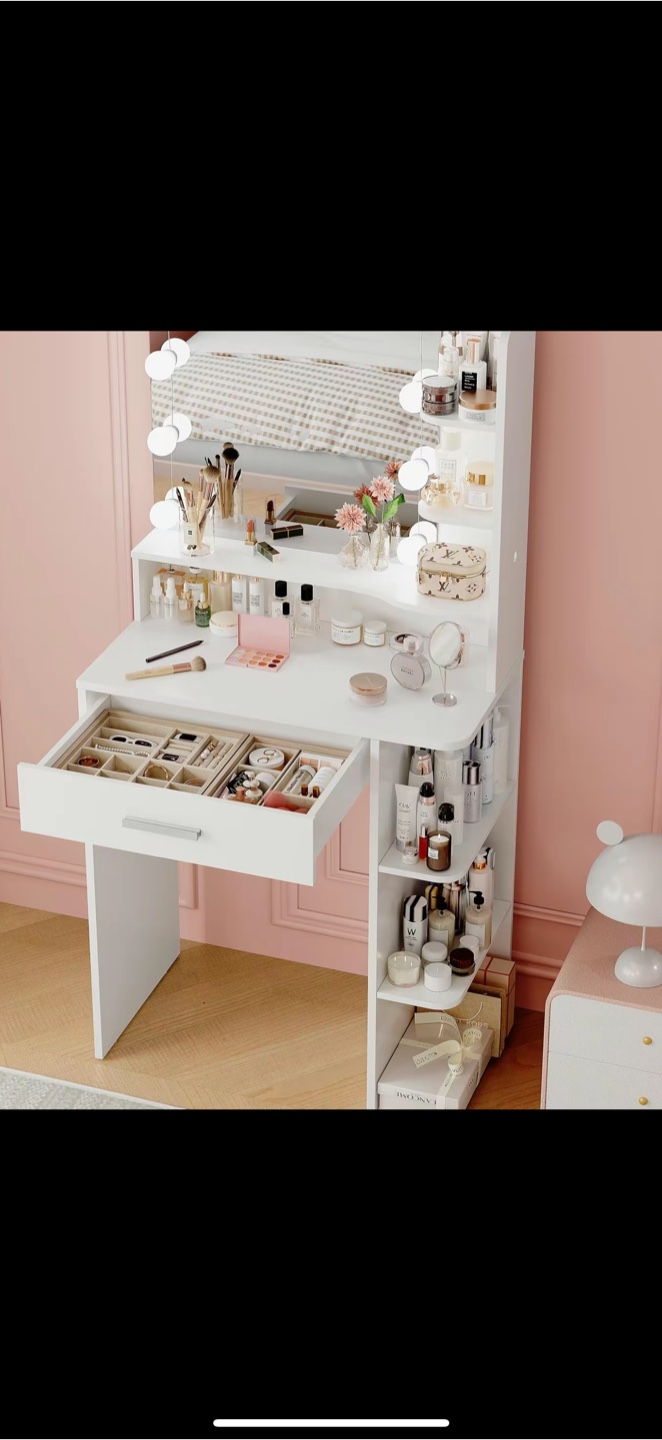 Vanity Table with Mirror - photo 2