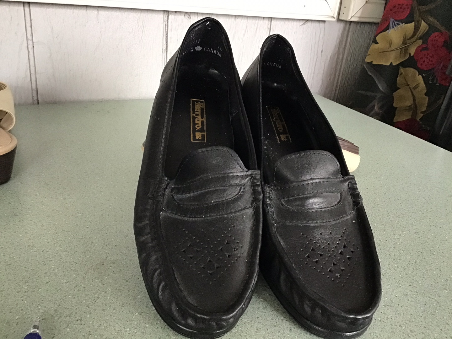 Woman’s soft leather slip on shoe