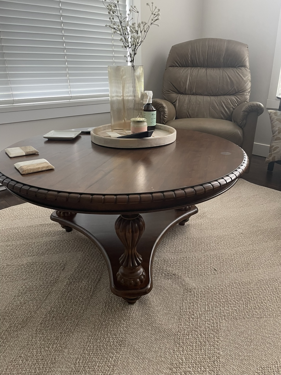 Wooden coffee table