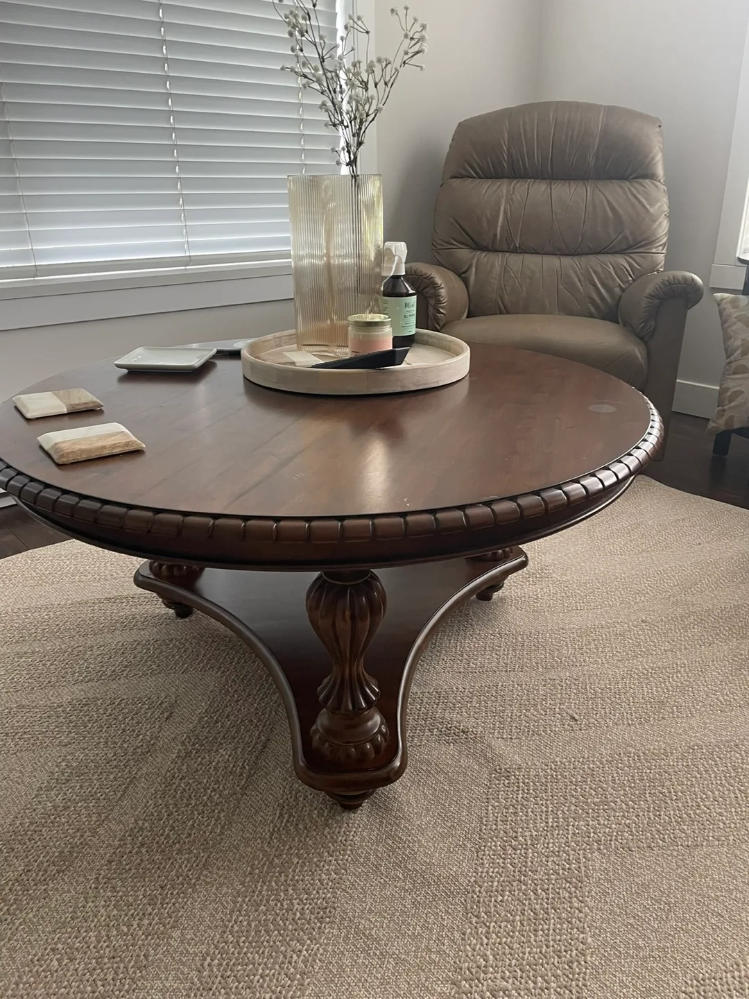 Wooden coffee table thumbnail