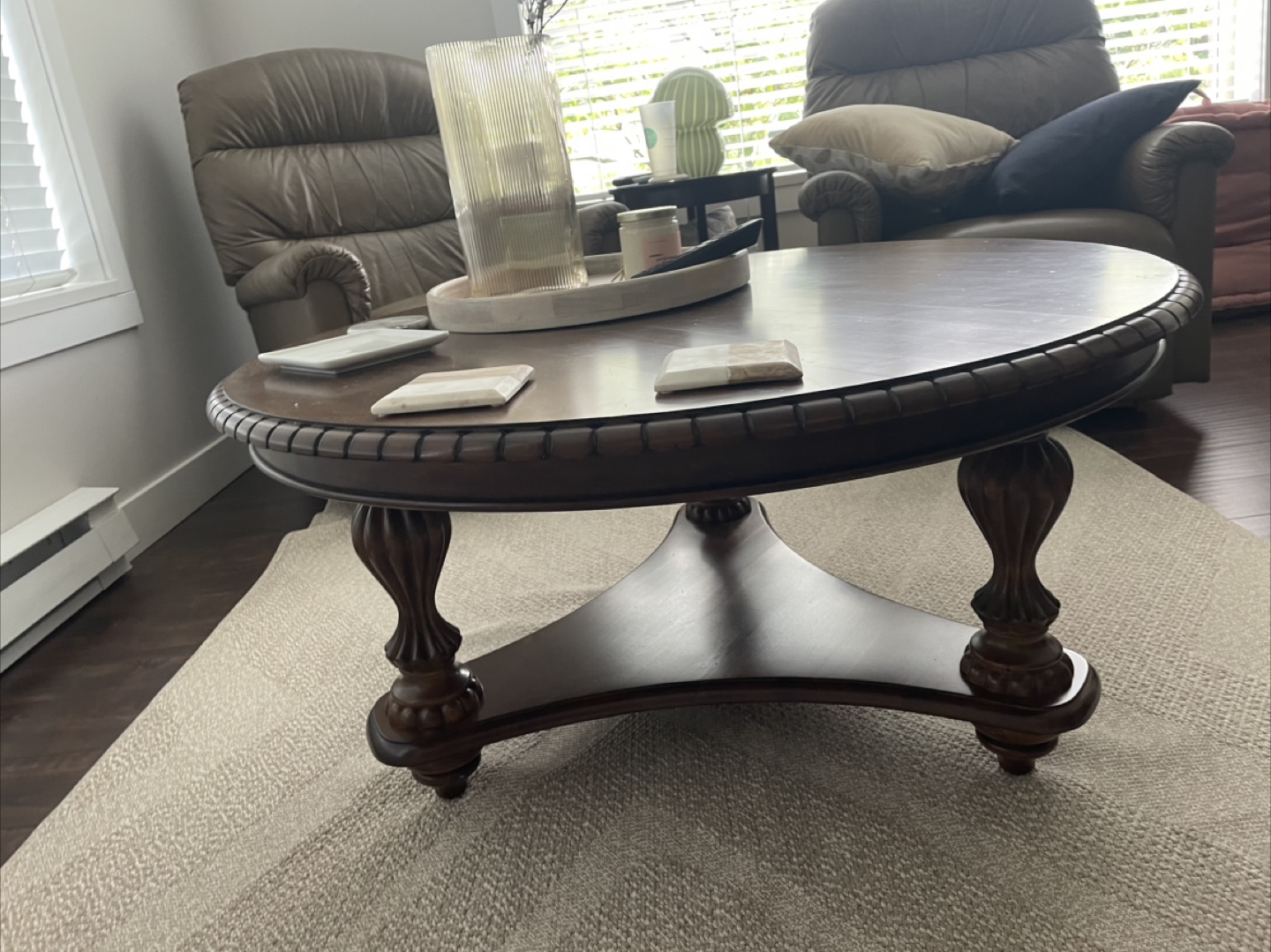 Wooden coffee table - photo 2