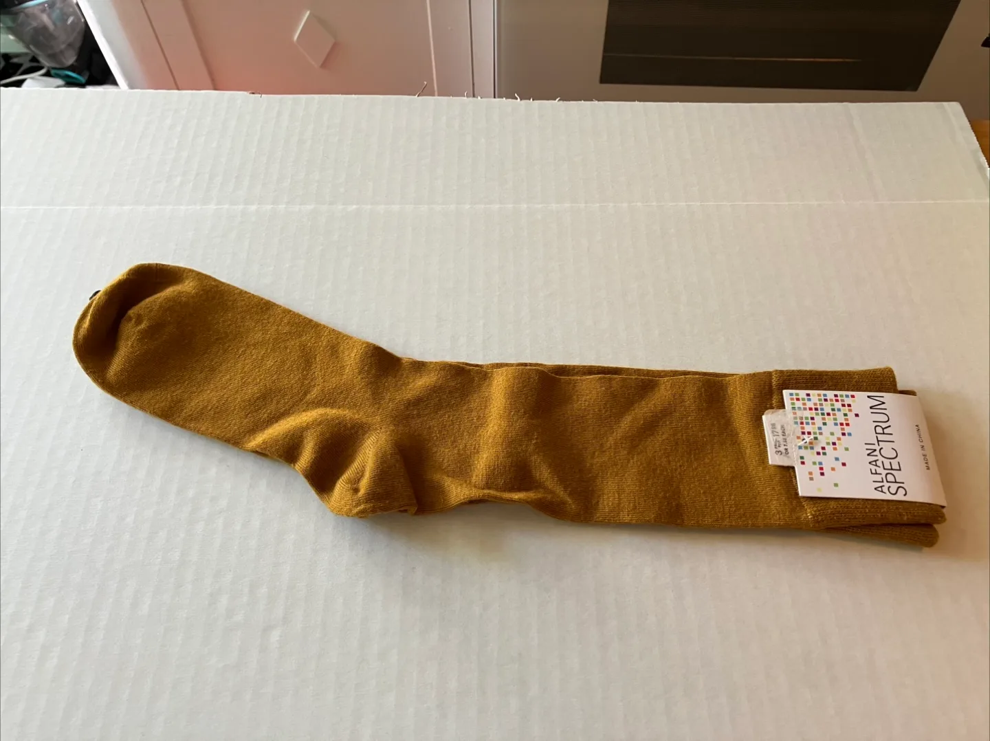 Alfani Spectrum Mustard Coloured Socks thumbnail