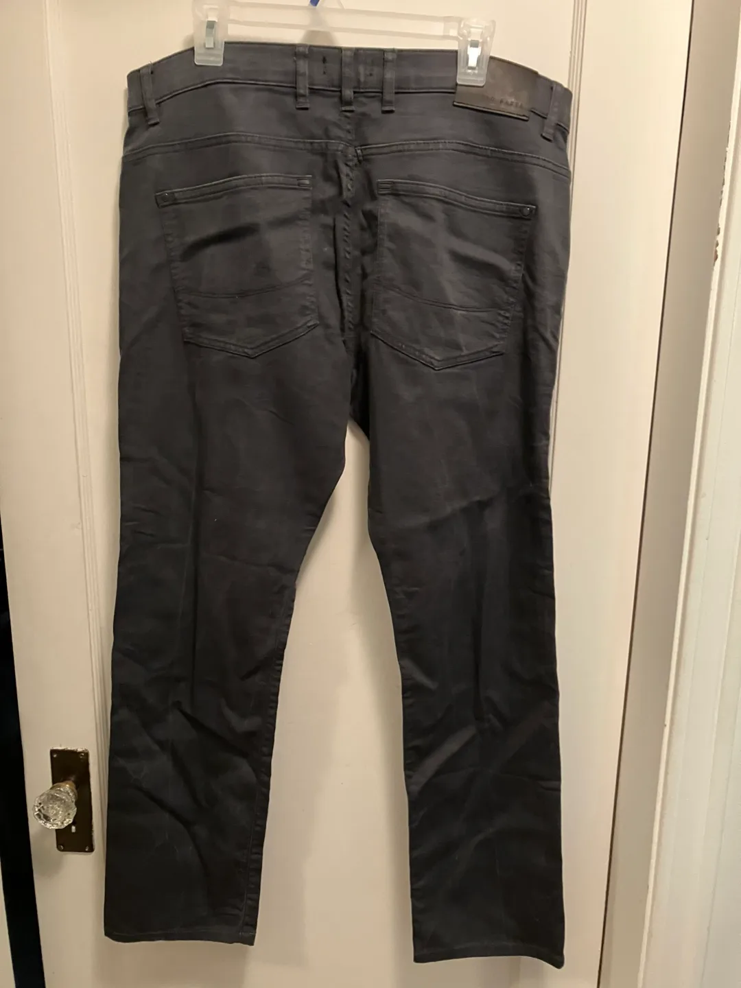 🥕💚Ted Baker Men's Grey Button Fly Pants - Size 36R image indicator(3)