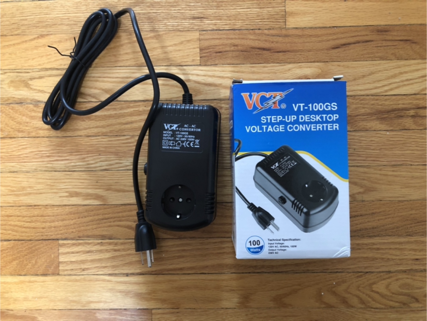 Step-Up Voltage Converter/Transformer (100W, 120V to 230V)