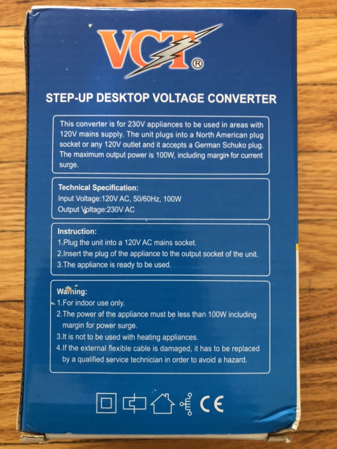 Step-Up Voltage Converter/Transformer (100W, 120V to 230V) - photo 2