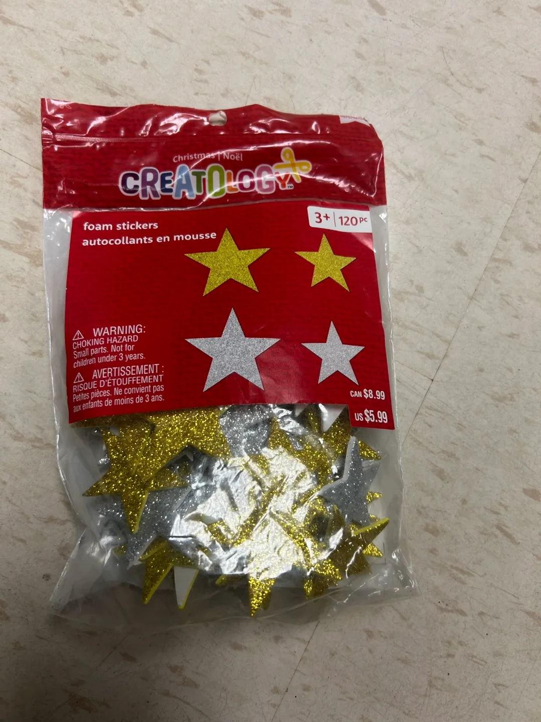 Foam Sparkly Star Stickers thumbnail