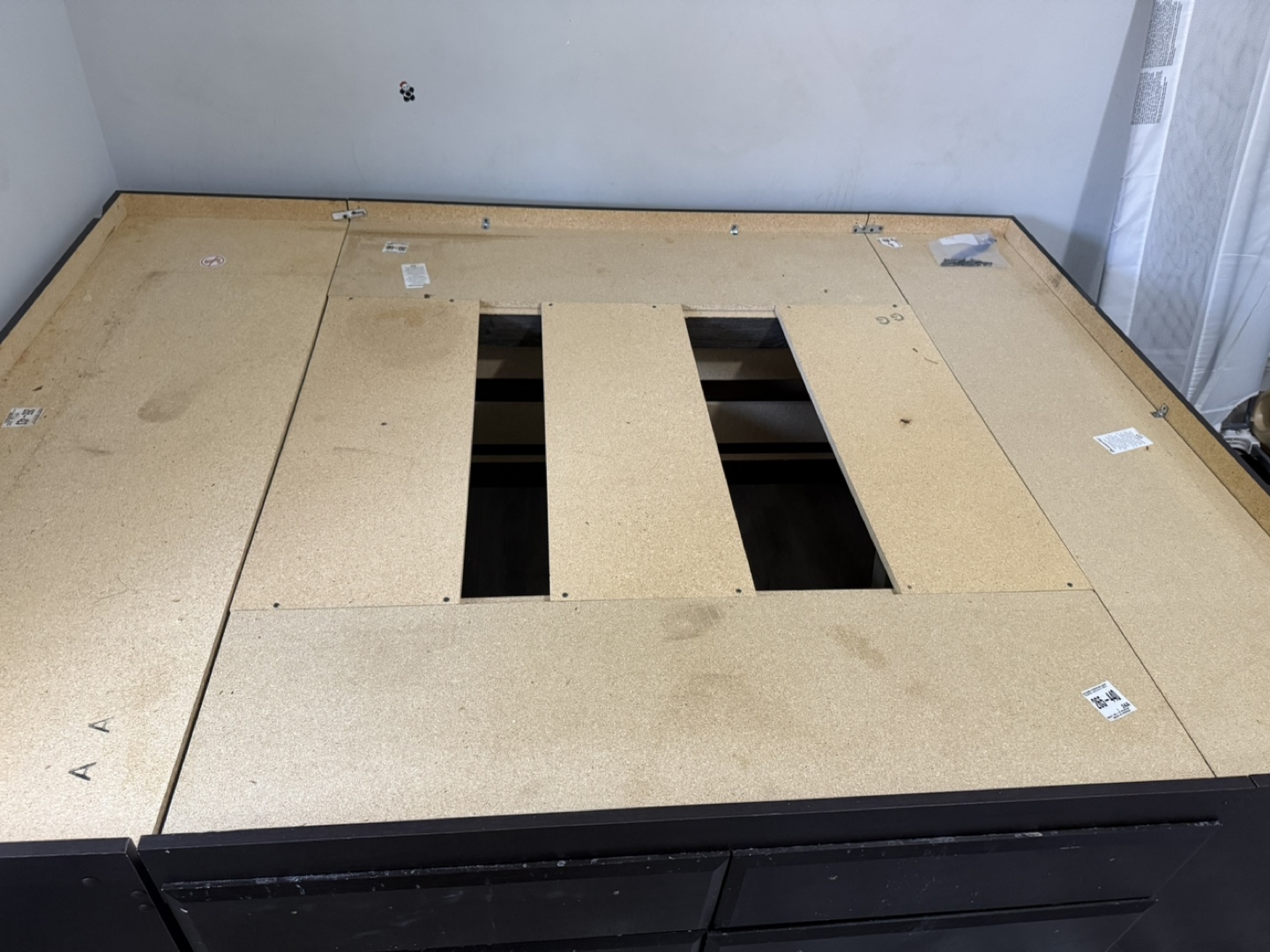 Dark Chocolate Bed Frame with Built-in Storage. Free - photo 2