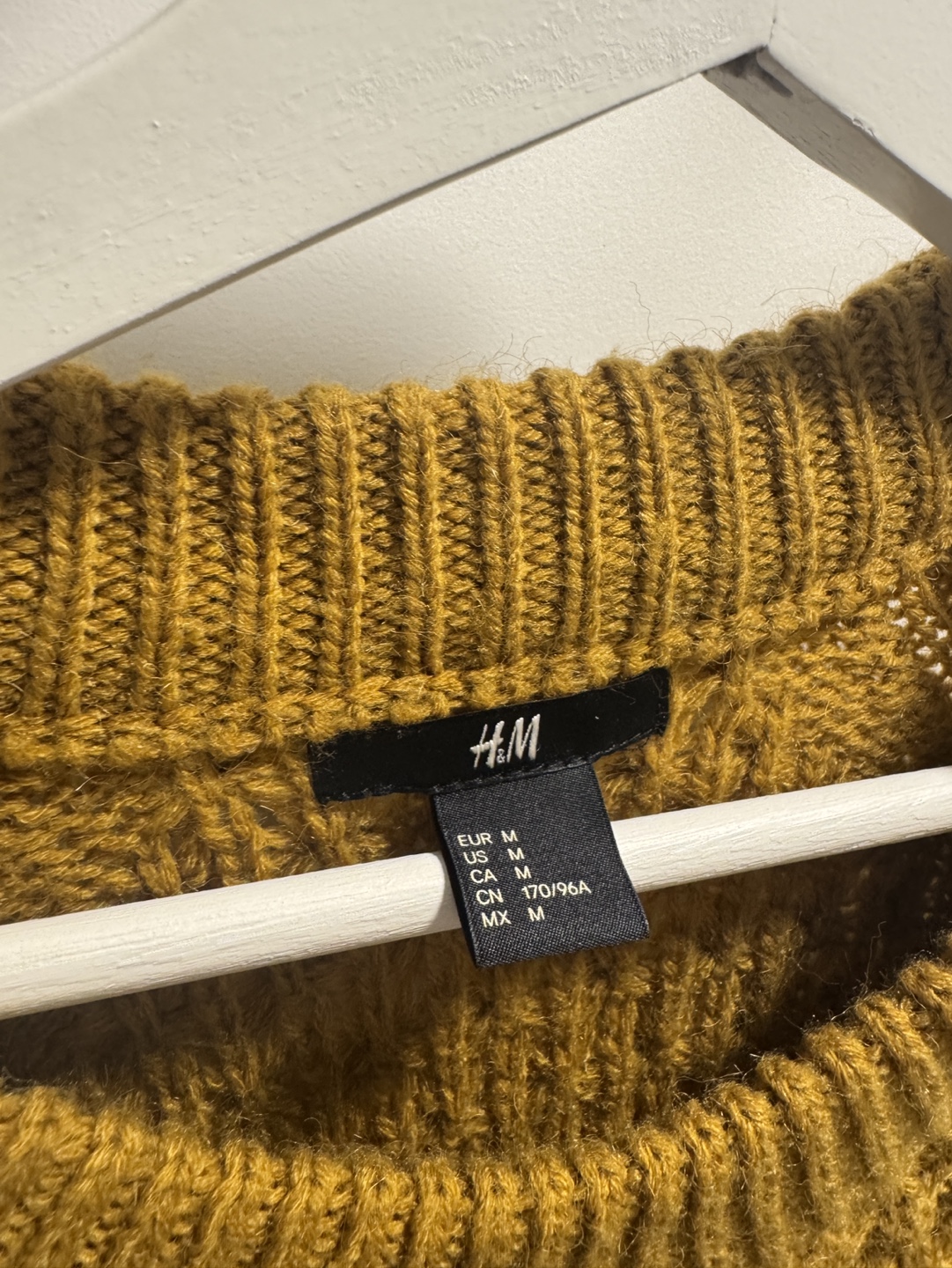 H&M Mustard Yellow Knit Sweater - Size M - photo 2