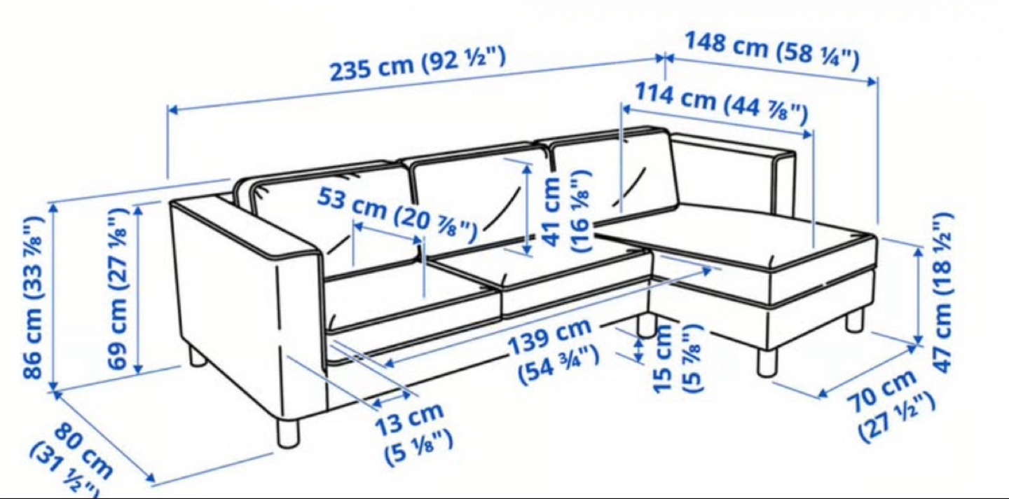 IKEA PARUP Grey Sectional (Move out sale) - photo 3