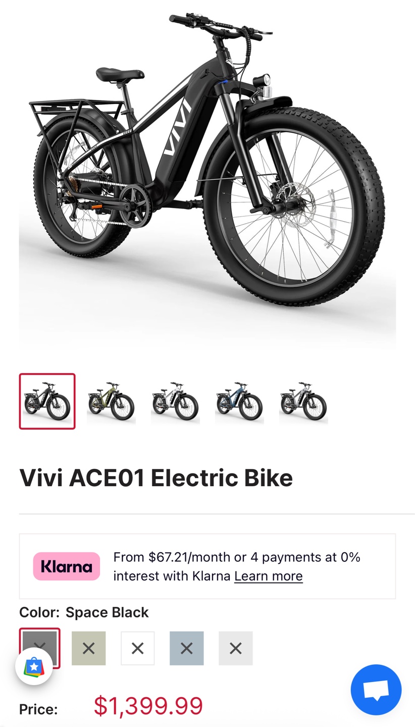 Vivi ACE01 Electric Bike - photo 4