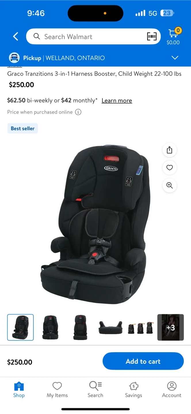 Graco Tranzitions Car Seat thumbnail