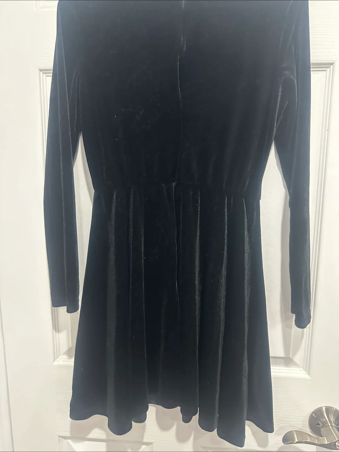 Shein Black Velvet Dress thumbnail