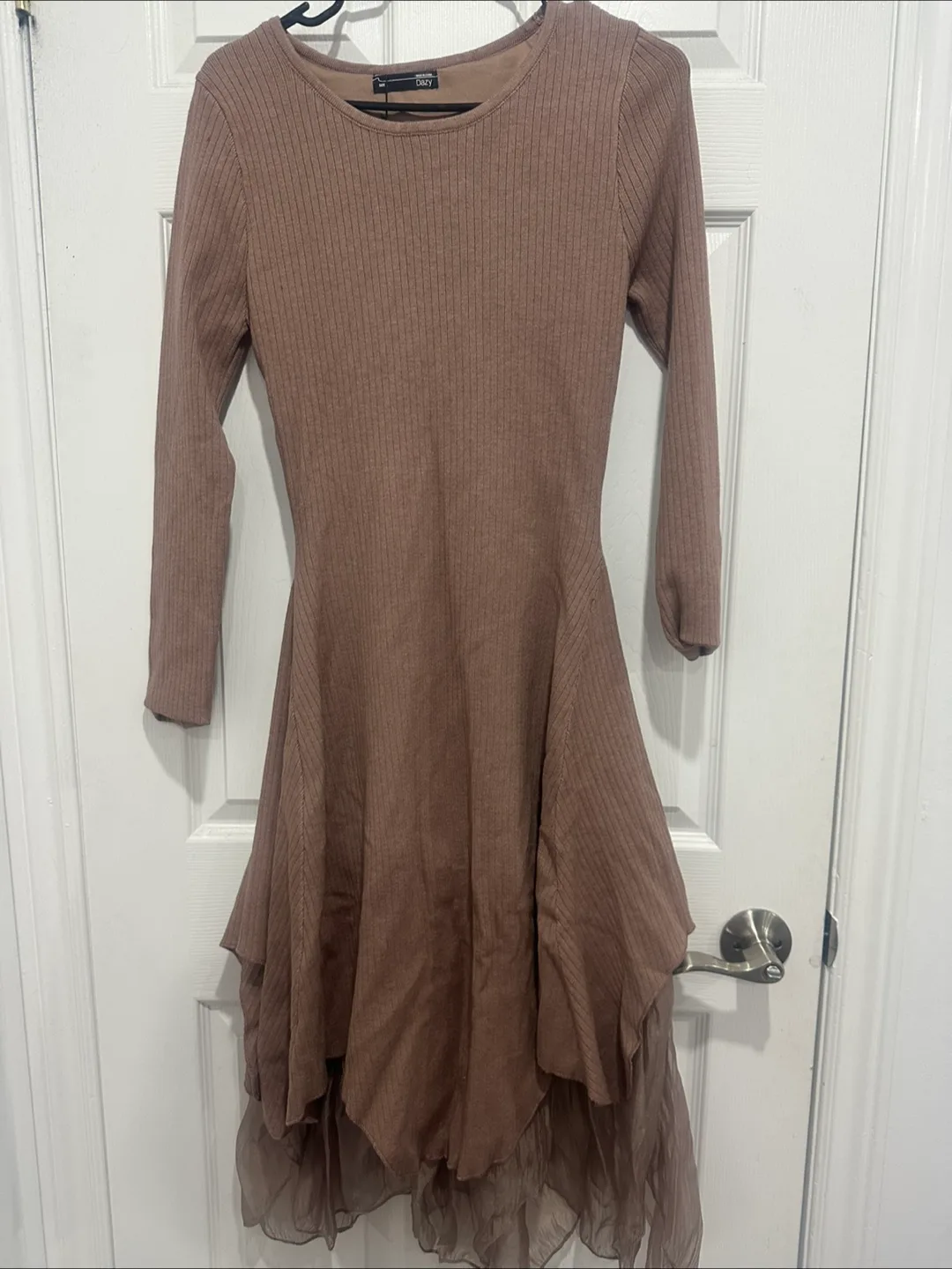 Dazy Brown Midi Dress thumbnail