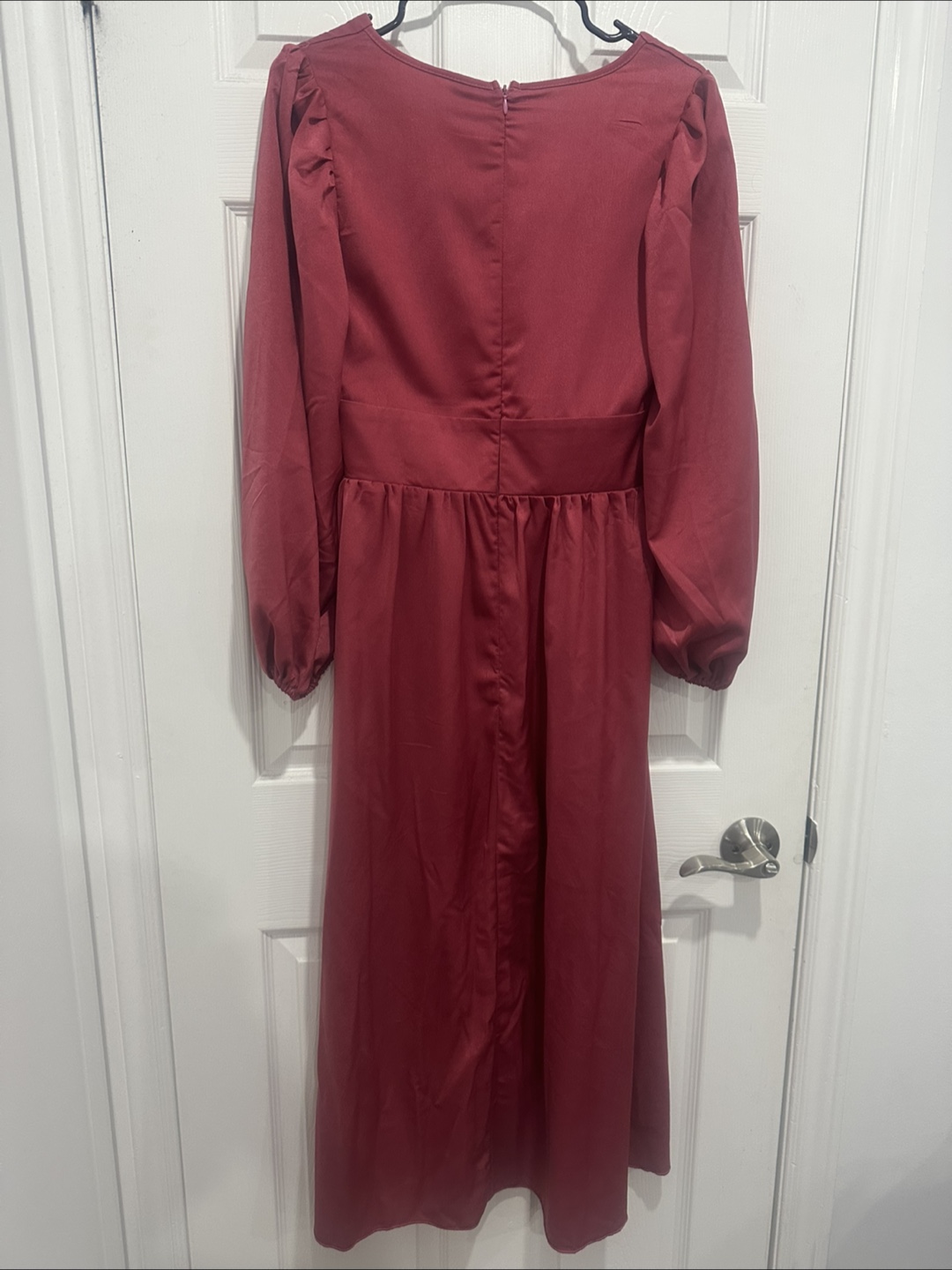 SHEIN Burgundy Midi Dress