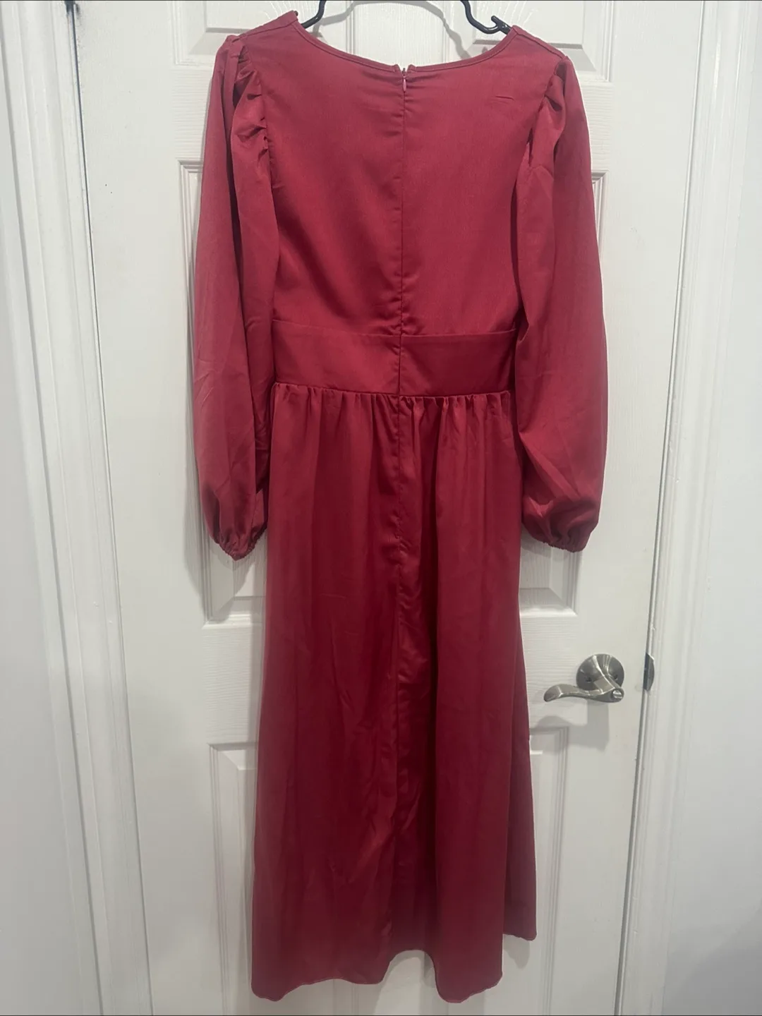 SHEIN Burgundy Midi Dress thumbnail
