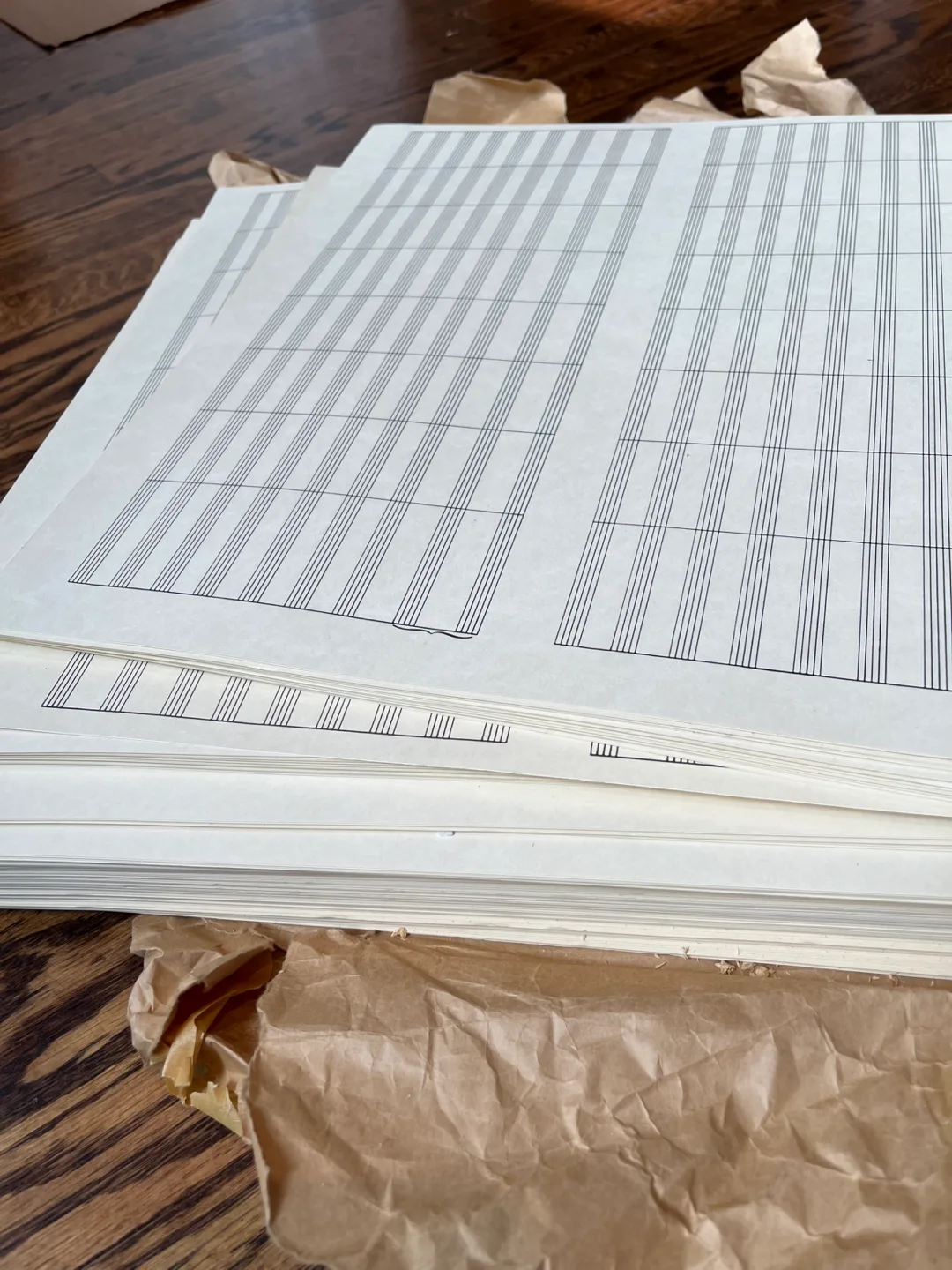 FREE!! MOVING!!! PROFESSIONALLY PRINTED Music Score Paper image indicator(3)