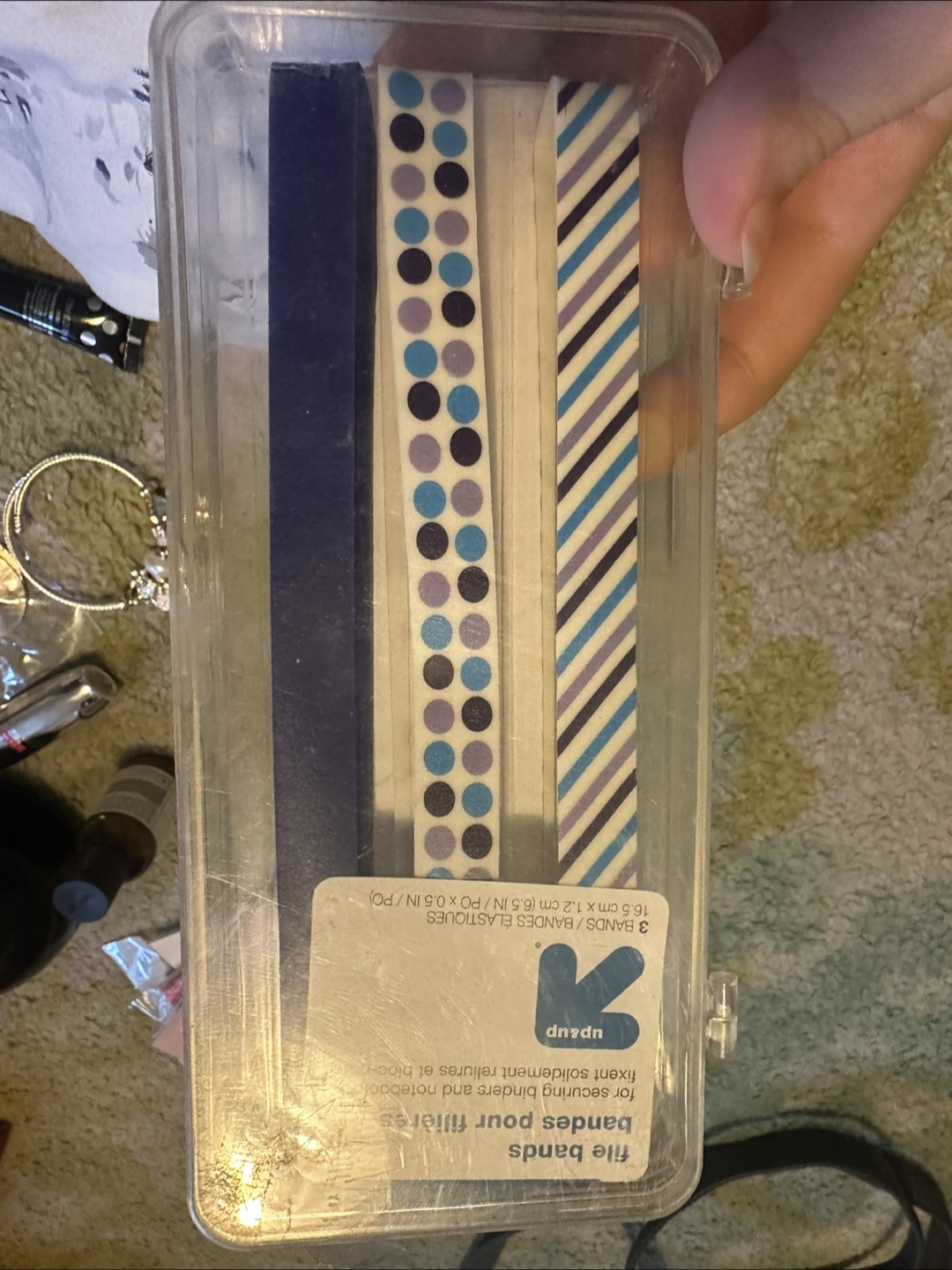 File Bands - Blue and White Designs