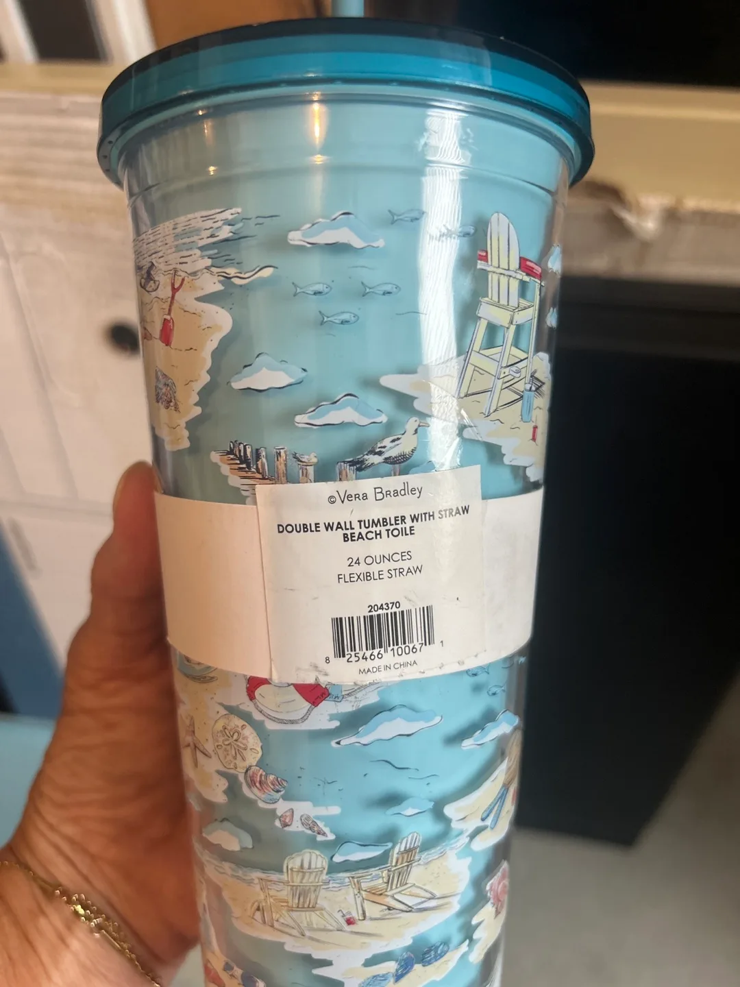 Vera Bradley Beach Themed Travel Tumbler image indicator(2)