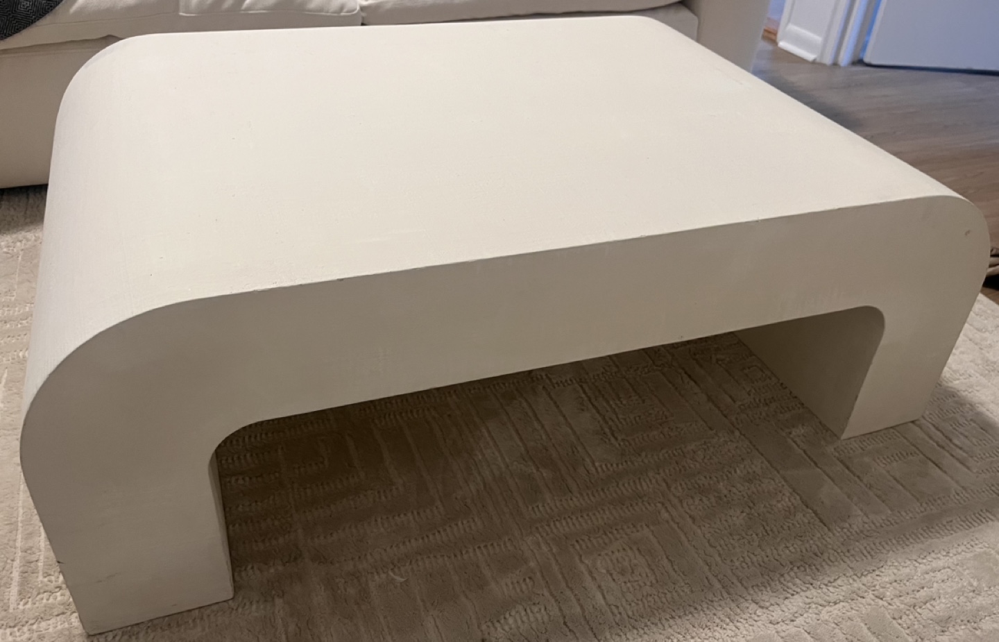 CB2 crescent coffee table in ivory - photo 2
