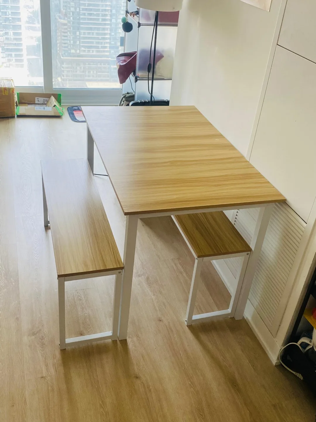 Dining Table Set with Bench and Stool image indicator(3)