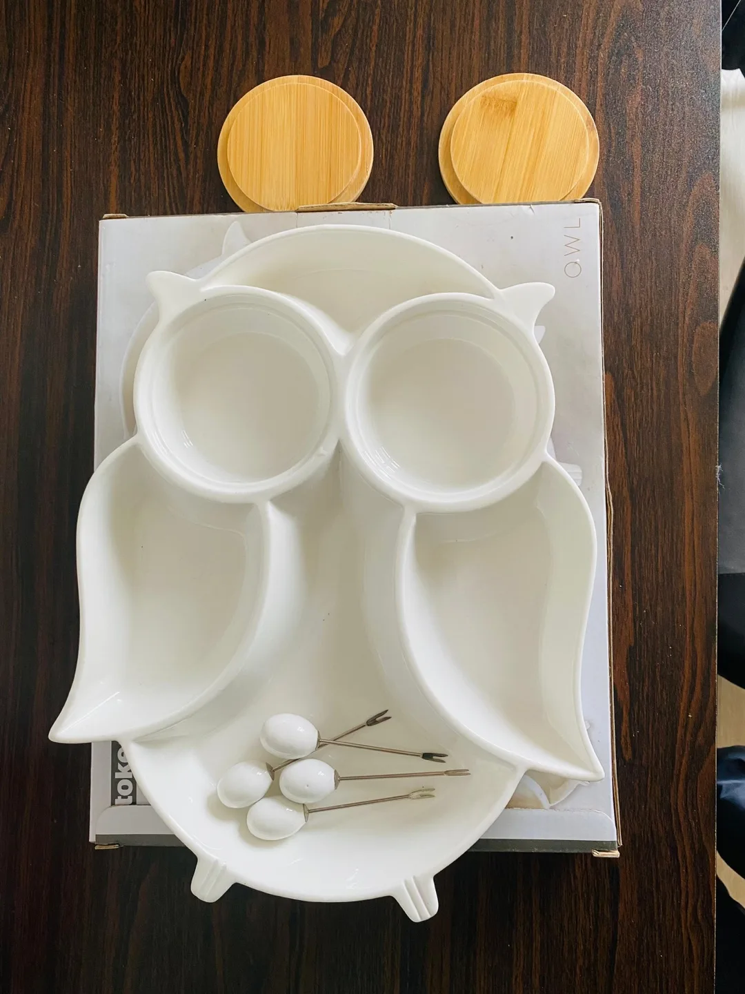 🦉 Adorable Owl-Shaped Snack Serving Set 🦉 image indicator(3)