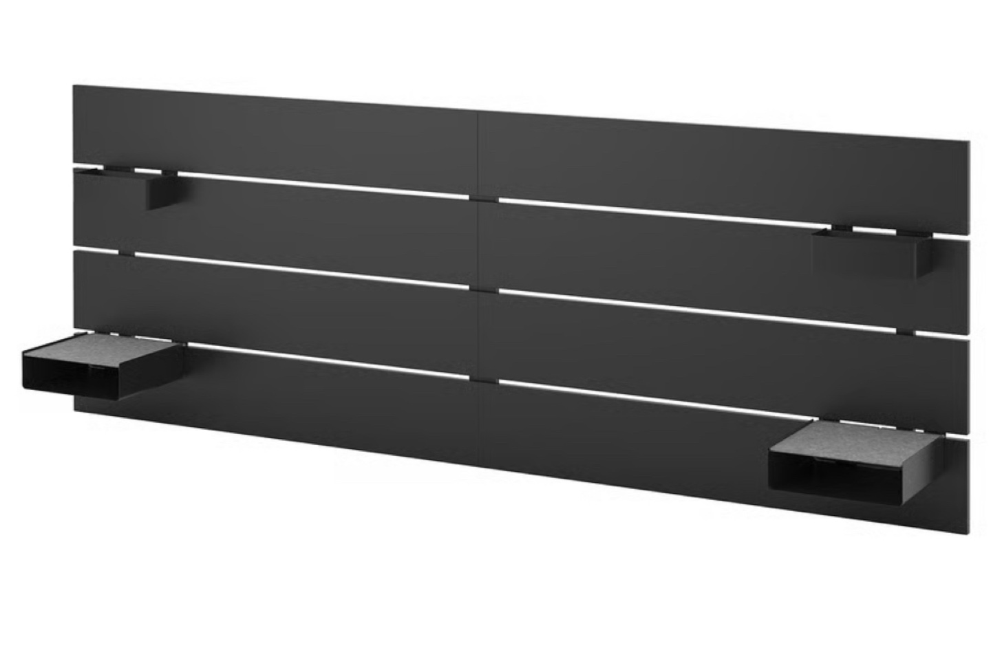 Black Wall Mounted Headboard