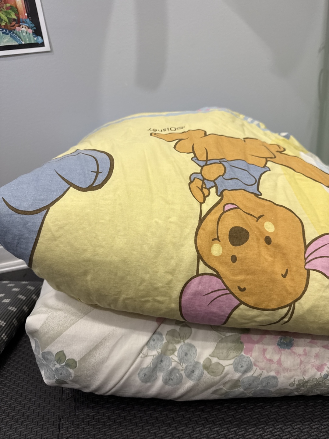 Single Duvet x 2, one with Disney Pooh duvet cover #freecycle