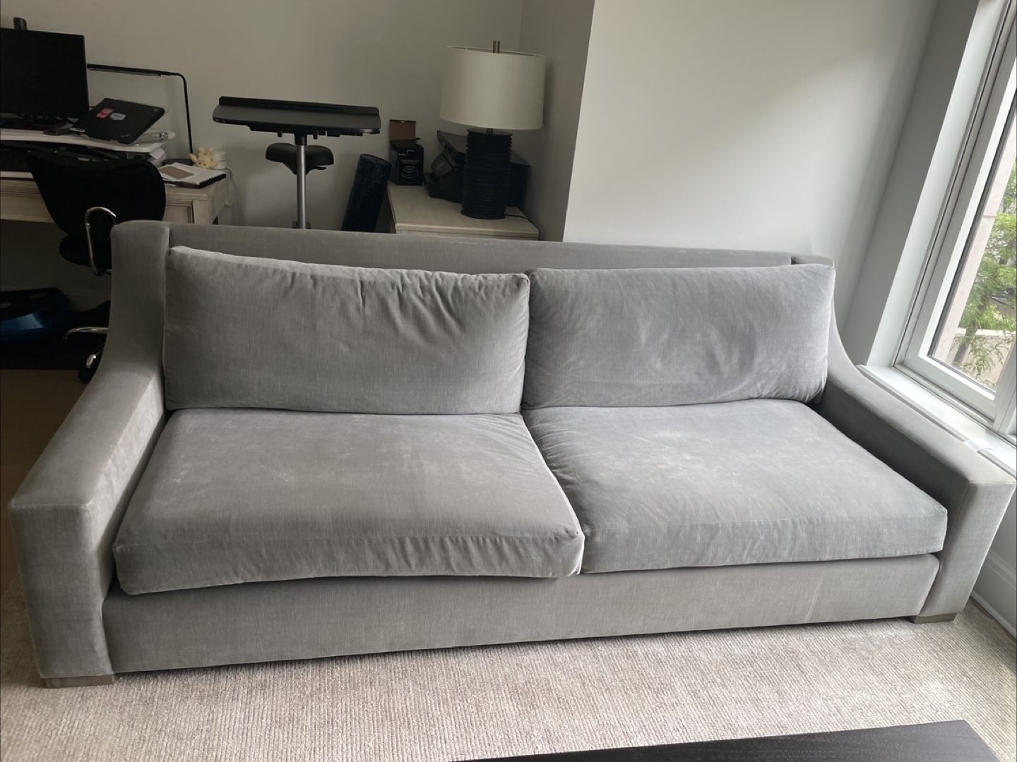 Restoration hardware Parisian track luxe sofa