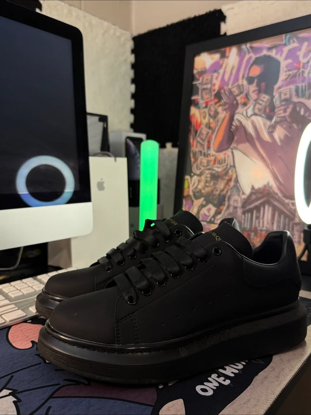 Alexander McQueen Black Sneakers thumbnail