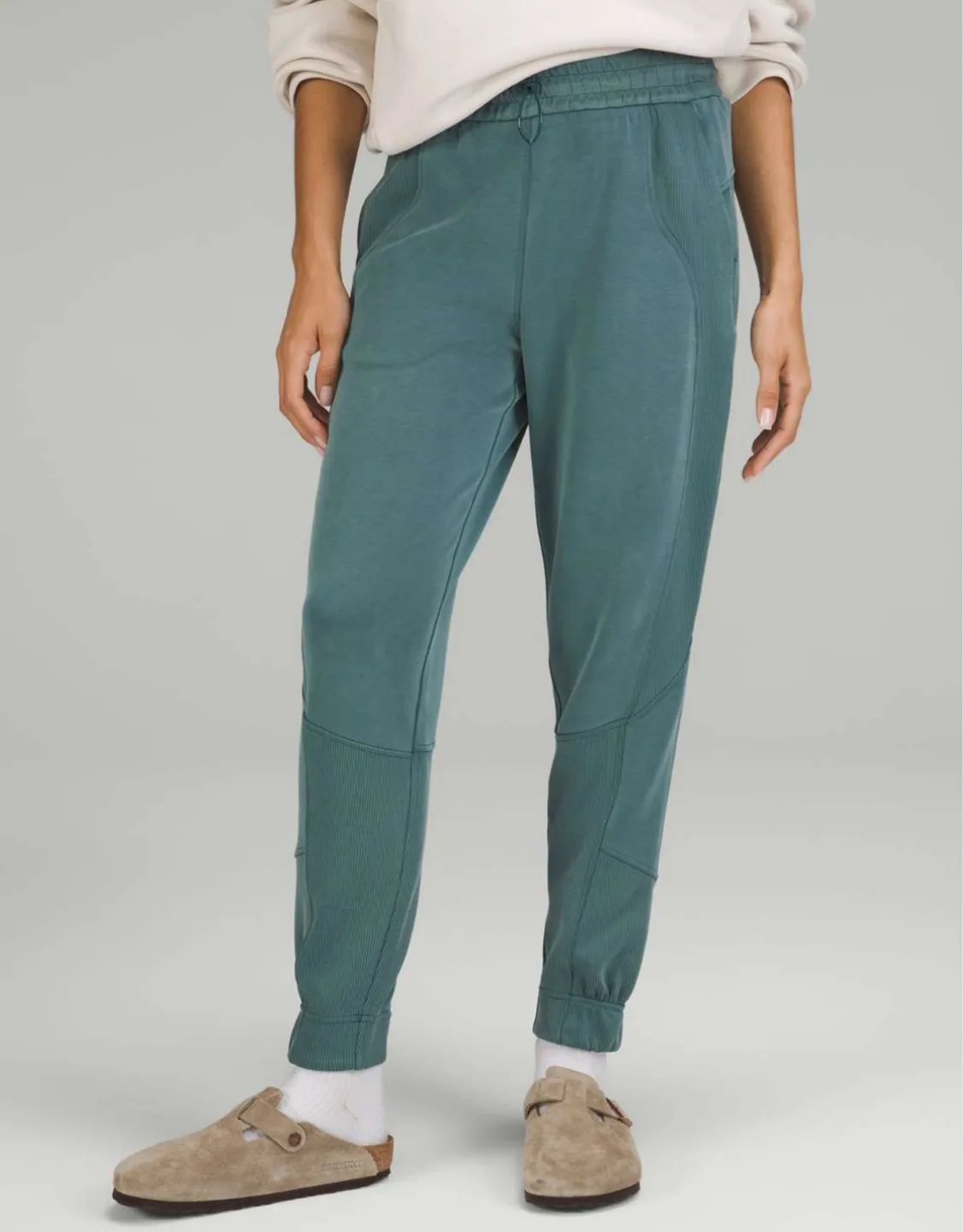 Lululemon Brushed Softstreme Ribbed High-Rise Jogger - size 8 thumbnail