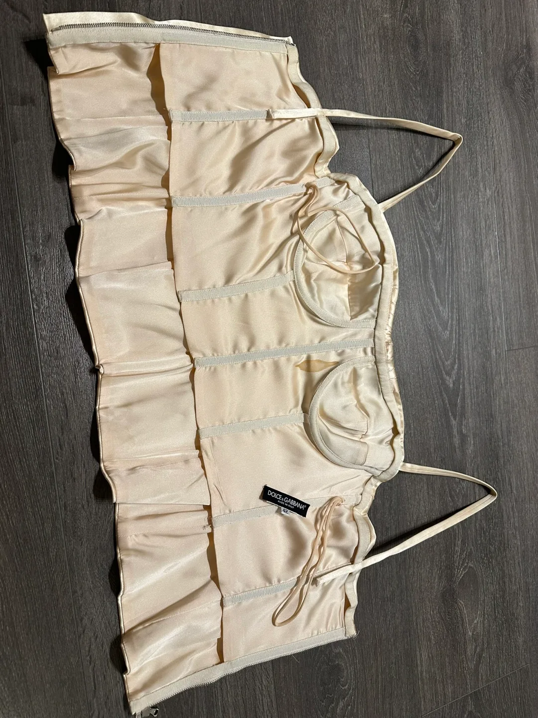 Dolce Gabbana silk corset made in Italy size 42 image indicator(6)