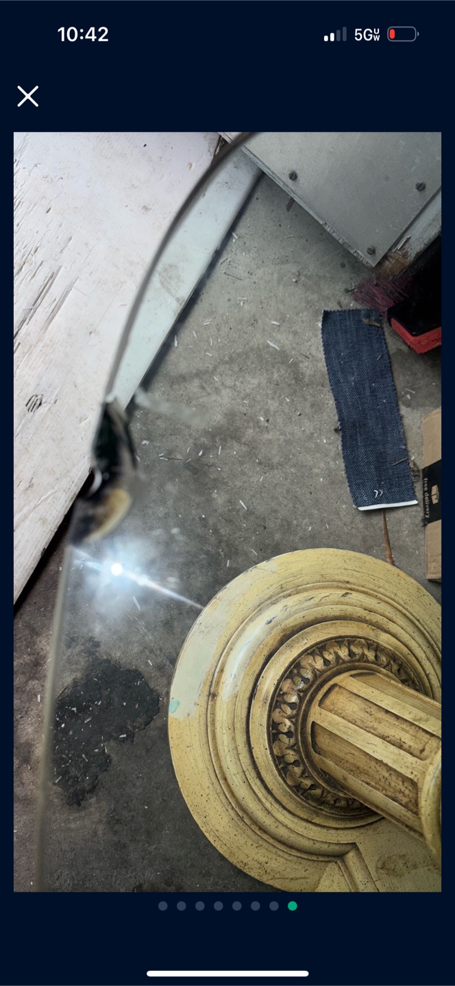 Vintage glass coffee table . Best offer
