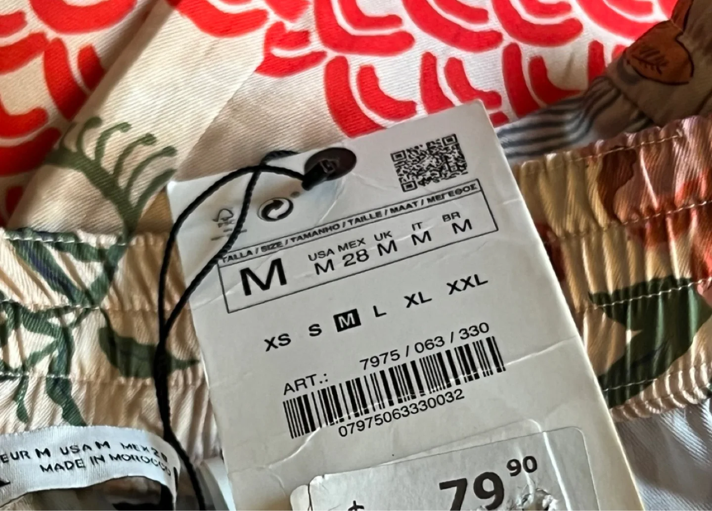 Zara Printed Pants - Size Medium image indicator(2)