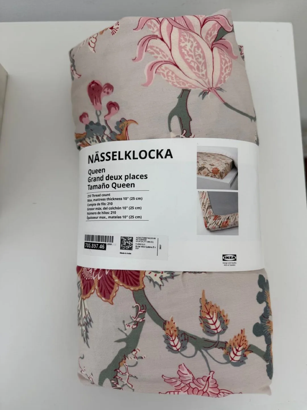 New Ikea Fitted Sheet Queen Size. thumbnail