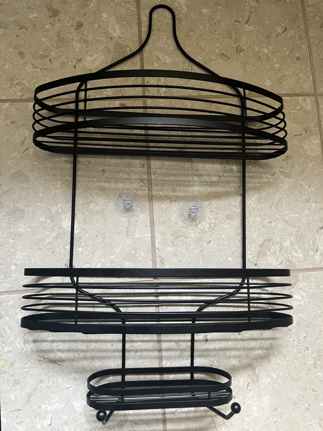 Black Metal Shower Caddy