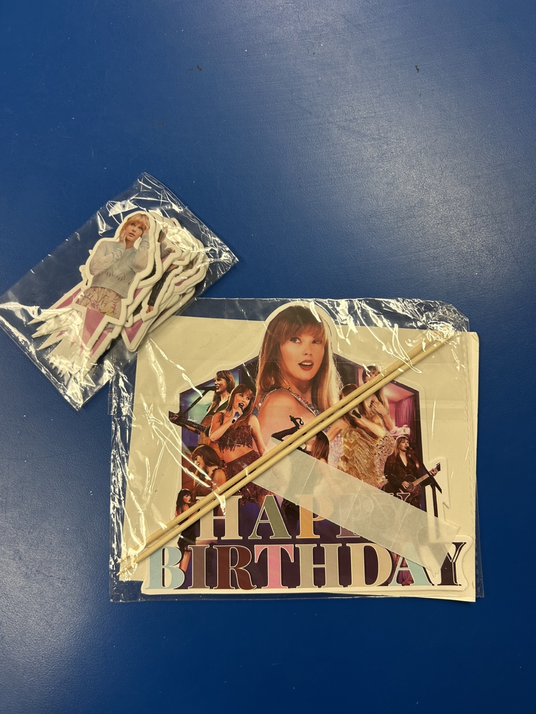 Taylor Swift Birthday Cake Topper and Cupcake Topper