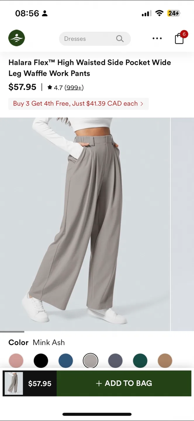 Halara High Waisted Wide Leg Pants thumbnail