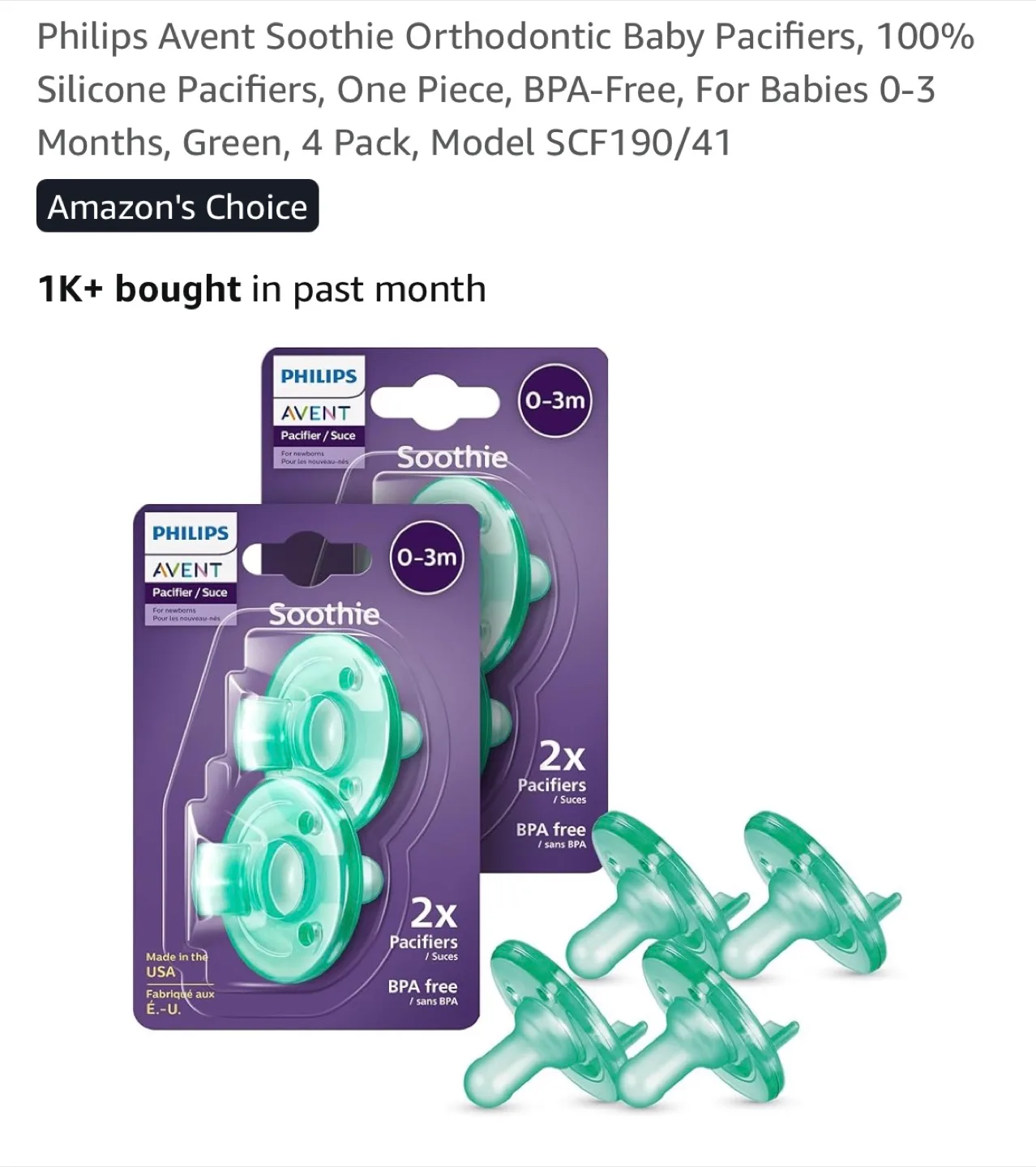 Philips Avent Soothie Pacifiers thumbnail