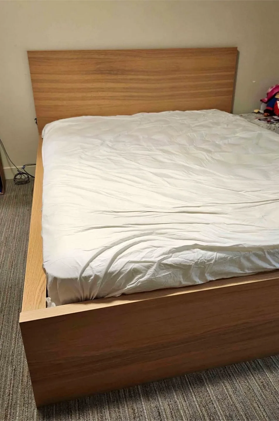 Queen bed frame + Mattress + Free delivery thumbnail