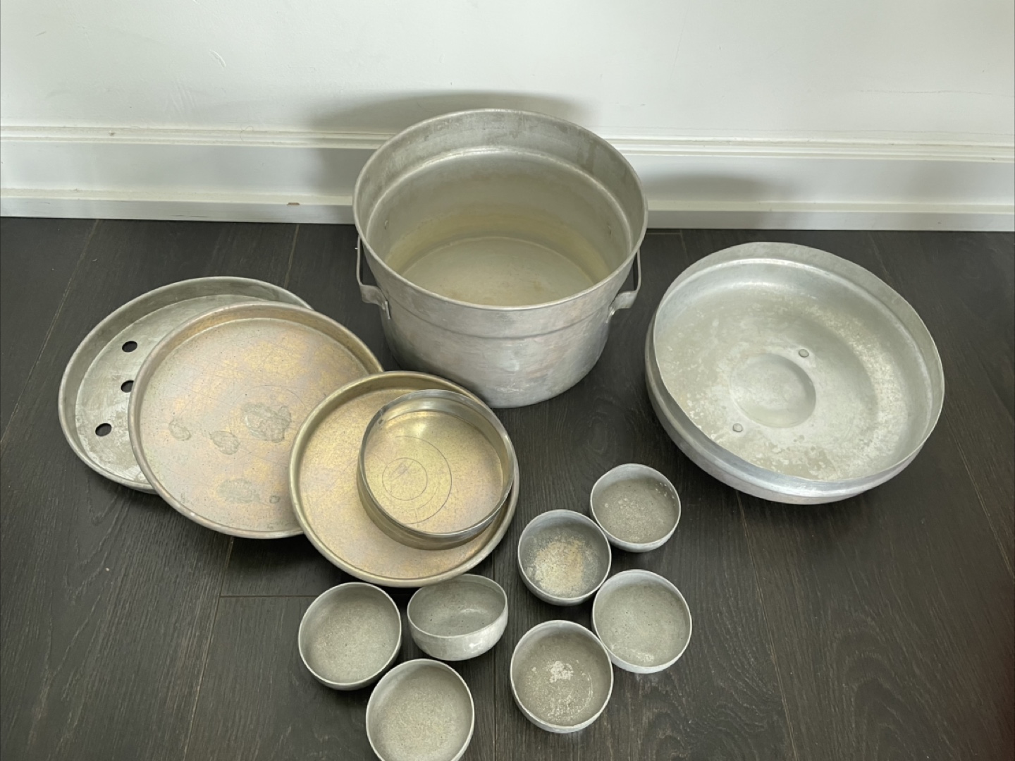 Idli Maker/ Vintage Aluminum Steamer Set