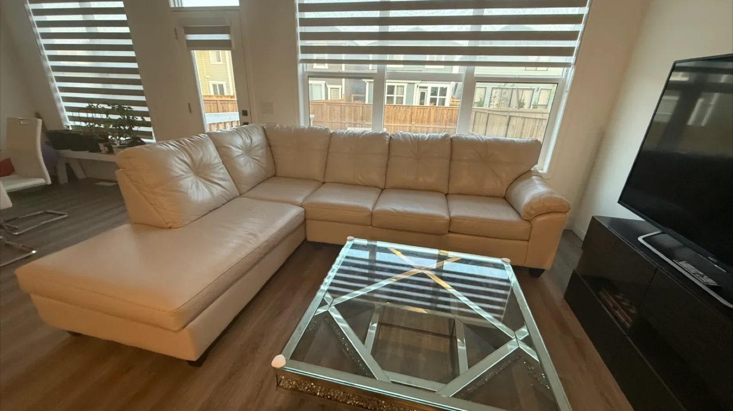 Cream Sectional Couch thumbnail