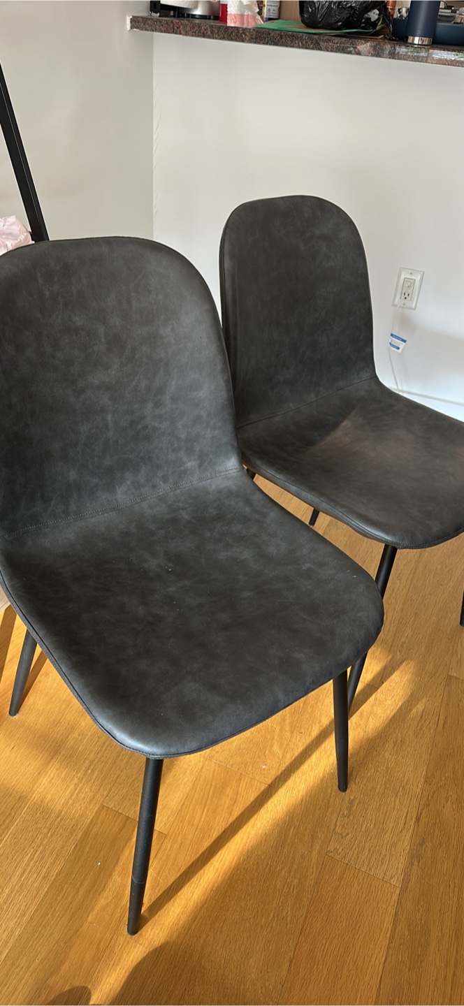 2 Grey Dining Chairs
