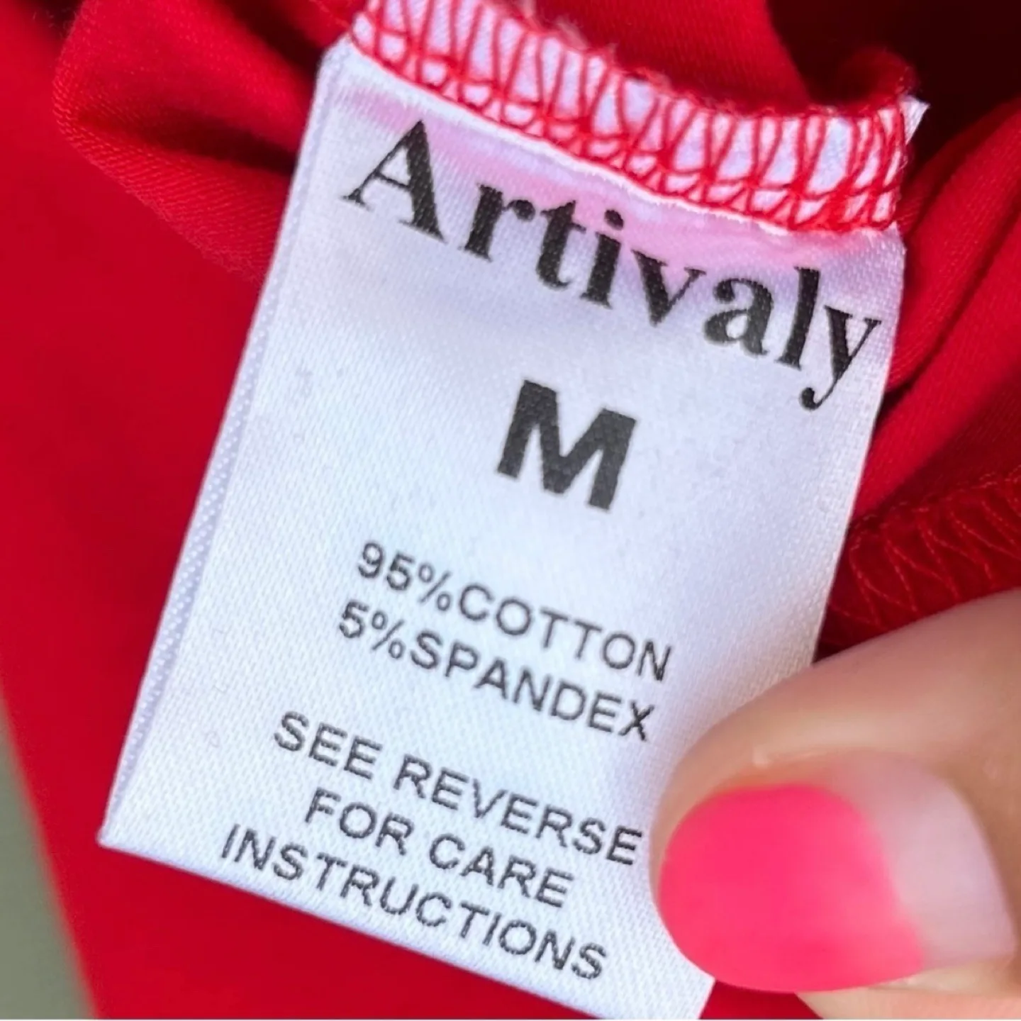 Artivaly Cropped Long Sleeved Crewneck T Shirt Womens Size M image indicator(5)