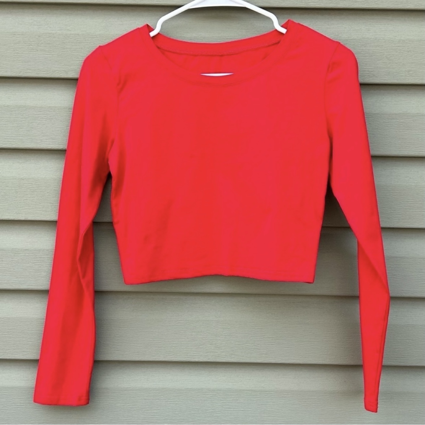 Artivaly Cropped Long Sleeved Crewneck T Shirt Womens Size M - photo 2