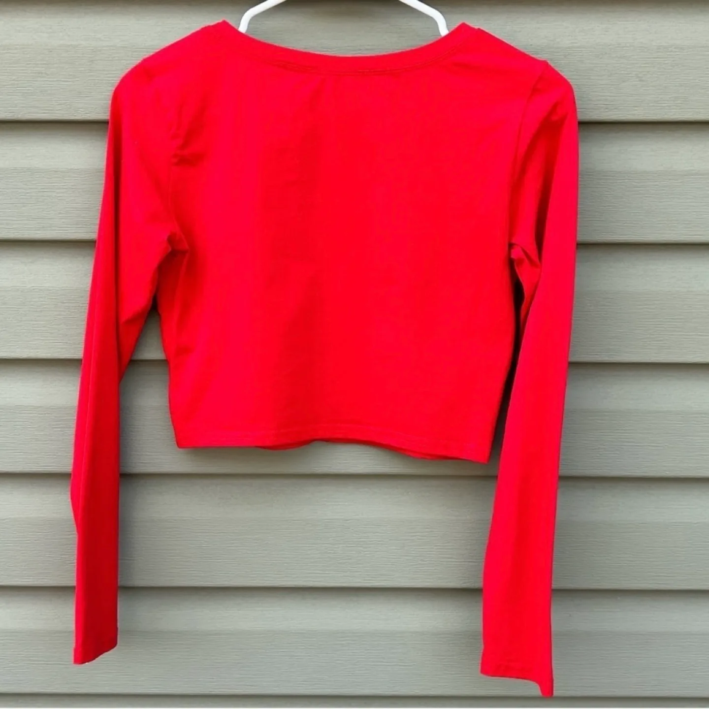 Artivaly Cropped Long Sleeved Crewneck T Shirt Womens Size M image indicator(6)